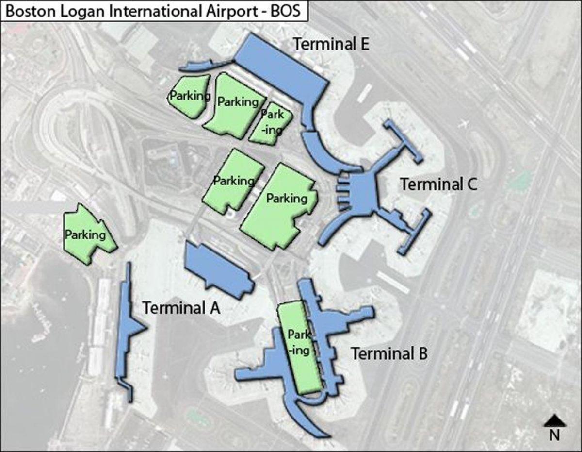 harta Boston Logan airport