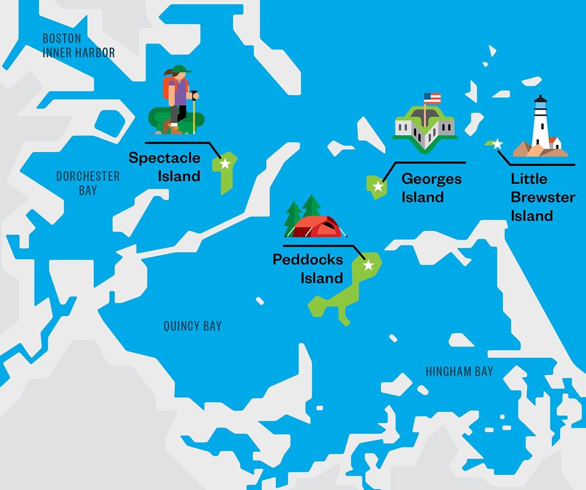 harta Boston harbor islands