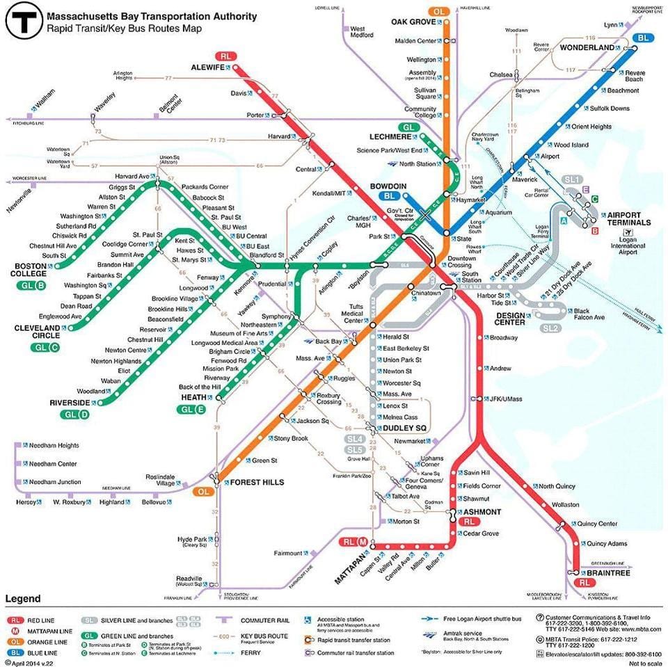 harta MBTA