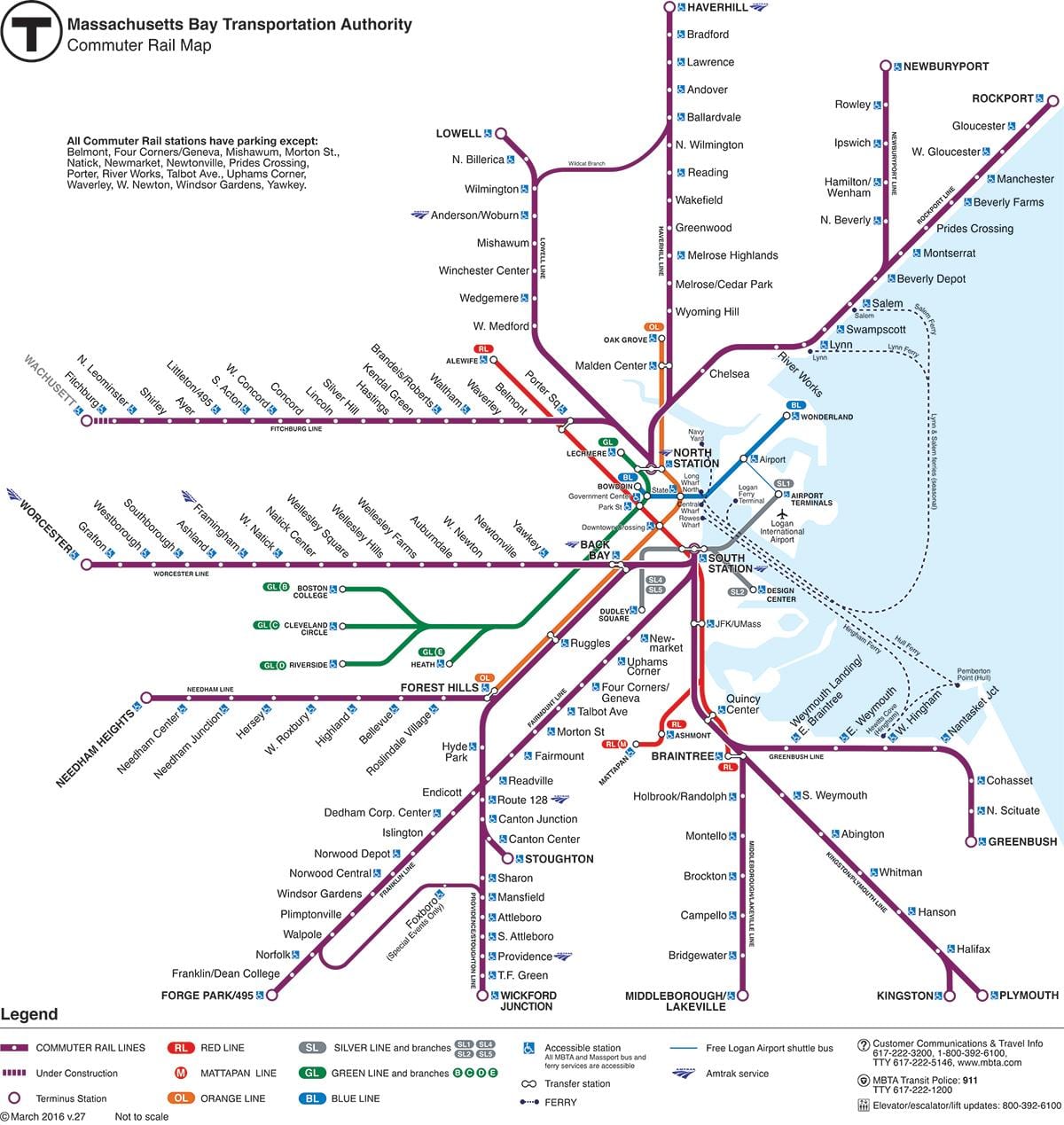 Boston gara hartă