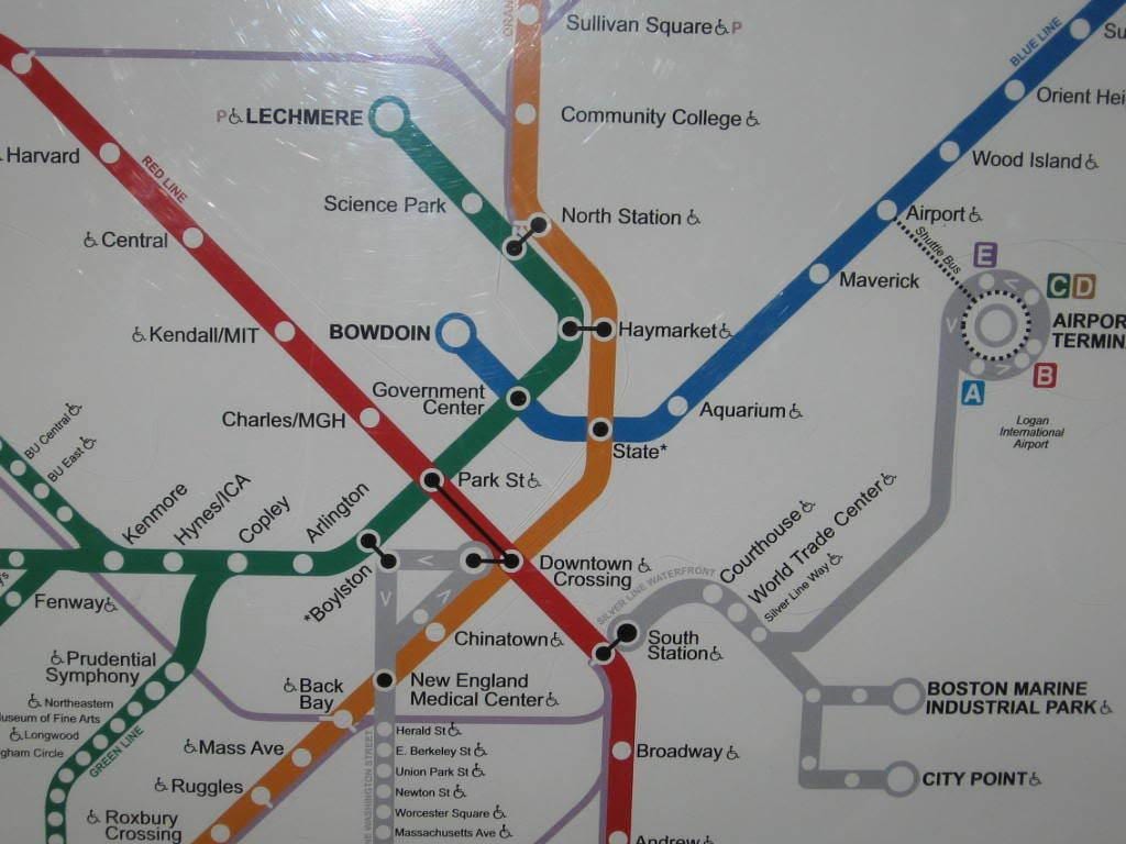 Boston gara de sud hartă