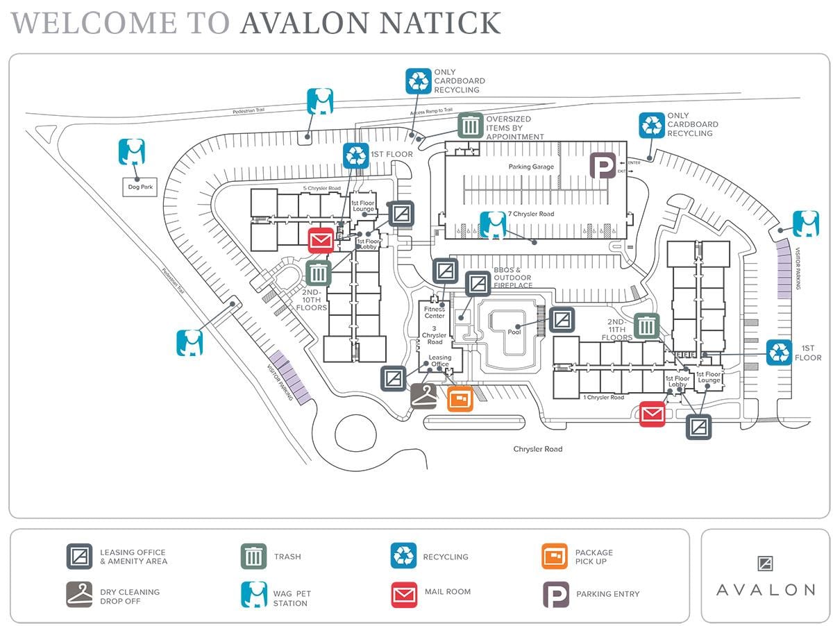 harta Natick Mall