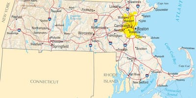 Harta din Boston, statele unite ale americii