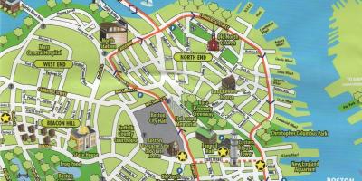 Harta Boston turistice