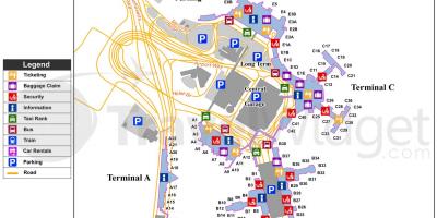 Logan airport terminal hartă