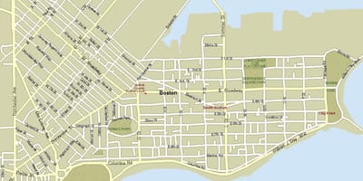 Harta Boston masa