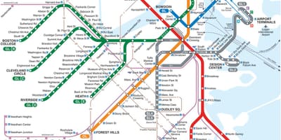 MBTA hartă linia roșie