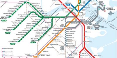 MBTA hartă linia roșie
