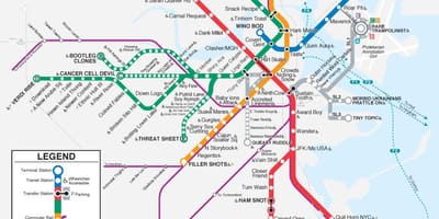 MBTA t hartă
