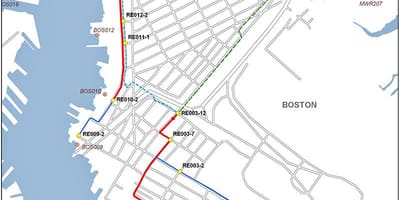 Harta easT Boston