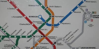 Boston gara de sud hartă