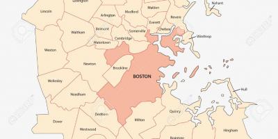 De metrou din Boston arată hartă