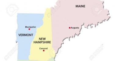 Harta de state din New England
