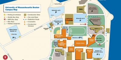 Umass Boston campus hartă